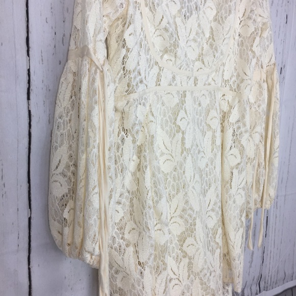 🌱F r e e P e o p l e • Lace boho shift dress - Picture 5 of 8